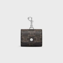 Airpods case in Triomphe canvas and Calfskin