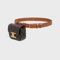 BELT BAG TRIOMPHE BELT in TRIOMPHE CANVAS AND CALFSKIN