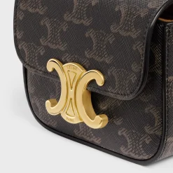BELT BAG TRIOMPHE BELT in TRIOMPHE CANVAS AND CALFSKIN