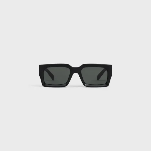 Black Frame 53 Sunglasses in Acetate