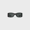 Black Frame 54 Sunglasses in Acetate