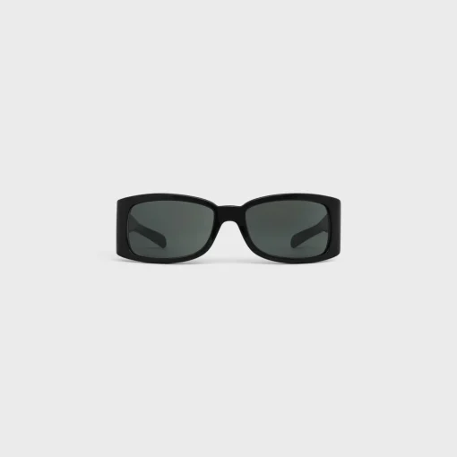 Black Frame 54 Sunglasses in Acetate