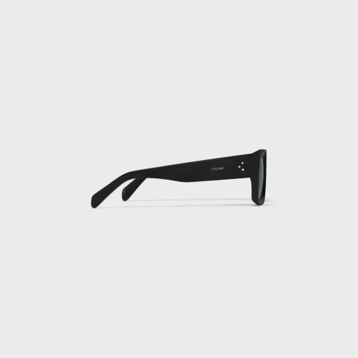 Black Frame 53 Sunglasses in Acetate