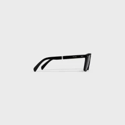 Black Frame 44 Sunglasses in Acetate with Metal