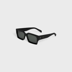 Black Frame 53 Sunglasses in Acetate