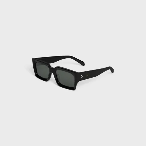 Black Frame 53 Sunglasses in Acetate