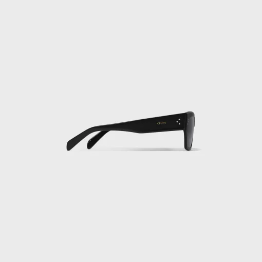 Black Frame 55 Sunglasses in Acetate