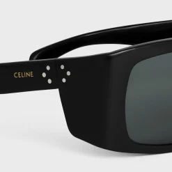 Black Frame 54 Sunglasses in Acetate