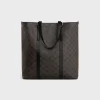CABAS WITH BUCKLE in TRIOMPHE CANVAS AND CALFSKIN