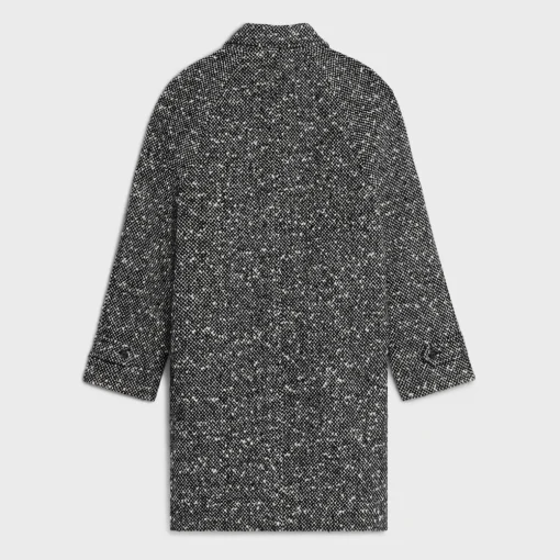 camden mac coat in wool tweed