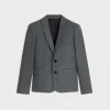 Campbell jacket in flannel twill