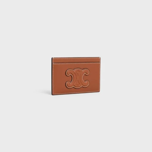 Card holder in smooth lambskin