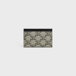 Card holder in TRIOMPHE CANVAS AND CALFSKIN
