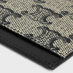 Card holder in TRIOMPHE CANVAS AND CALFSKIN