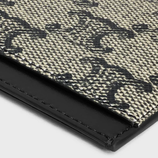 Card holder in TRIOMPHE CANVAS AND CALFSKIN