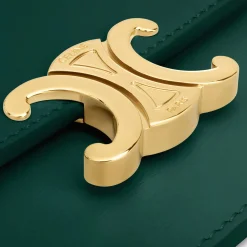 CARD HOLDER WITH FLAP TRIOMPHE in Shiny calfskin