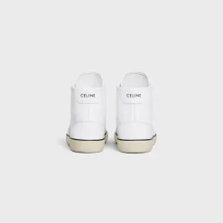 CELINE ALAN AS-02 MID LOW LACE-UP SNEAKER in CALFSKIN
