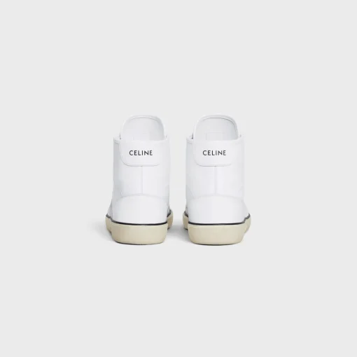 CELINE ALAN AS-02 MID LOW LACE-UP SNEAKER in CALFSKIN