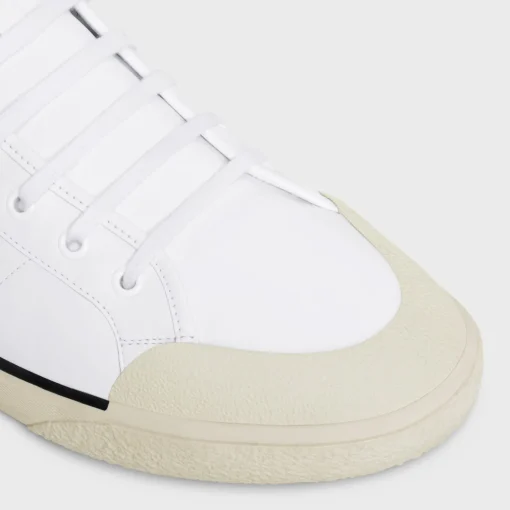 CELINE ALAN AS-02 MID LOW LACE-UP SNEAKER in CALFSKIN