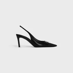 CELINE ALMA TRIOMPHE SLINGBACK in GLOSSY CALFSKIN