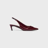 CELINE ALMA TRIOMPHE SLINGBACK in PATENT CALFSKIN
