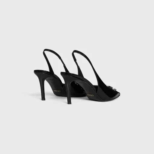 CELINE ALMA TRIOMPHE SLINGBACK in GLOSSY CALFSKIN