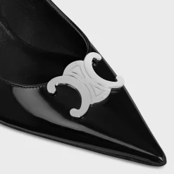 CELINE ALMA TRIOMPHE SLINGBACK in GLOSSY CALFSKIN