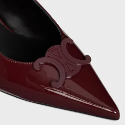 CELINE ALMA TRIOMPHE SLINGBACK in PATENT CALFSKIN