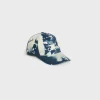 celine baseball cap in cotton and denim