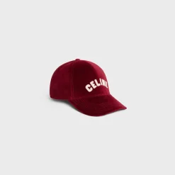 celine baseball cap in cotton velvet