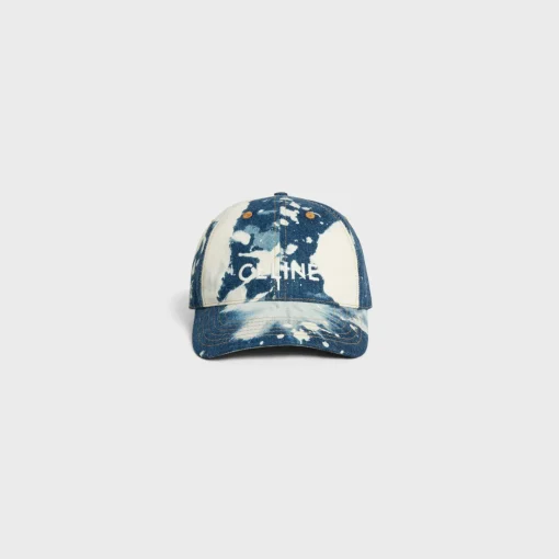 celine baseball cap in cotton and denim