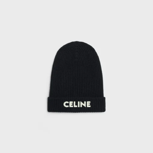 CELINE BEANIE IN RIBBED WOOL