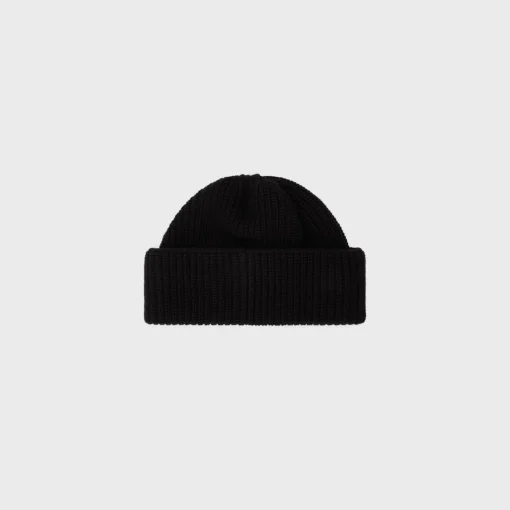 celine beanie in ribbed wool