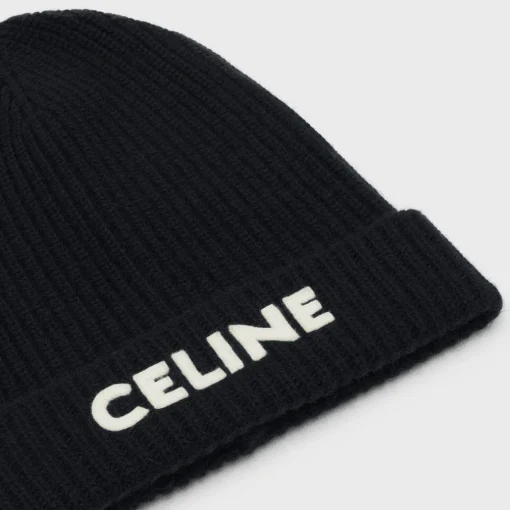 CELINE BEANIE IN RIBBED WOOL