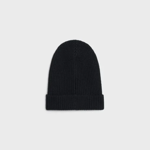 CELINE BEANIE IN RIBBED WOOL