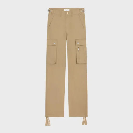 celine cargo pants in cotton linen