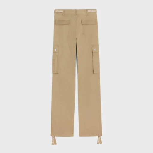 celine cargo pants in cotton linen