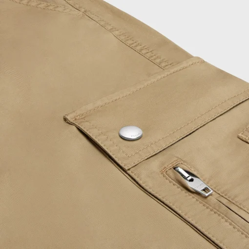 celine cargo pants in cotton linen