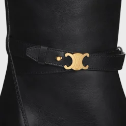 CELINE GARANCE TRIOMPHE STRAP HIGH BOOT in CALFSKIN