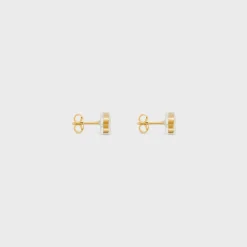 Celine Glaçon Studs in Brass with Gold finish and Resin