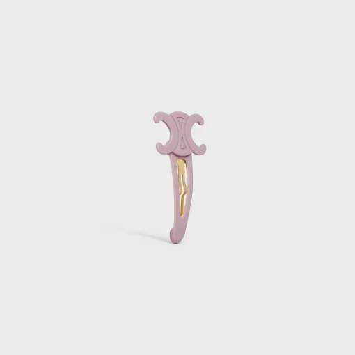 Celine Large Snap Hair Clip in Acetate and Steel