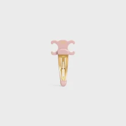 Celine Large Snap Hair Clip in Acetate and Steel