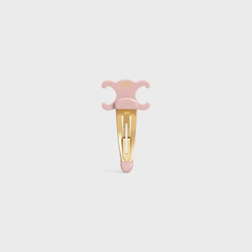 Celine Large Snap Hair Clip in Acetate and Steel