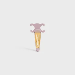 Celine Large Snap Hair Clip in Acetate and Steel