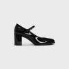 CELINE LILY PERFORATED TRIOMPHE BABIES in PATENT CALFSKIN
