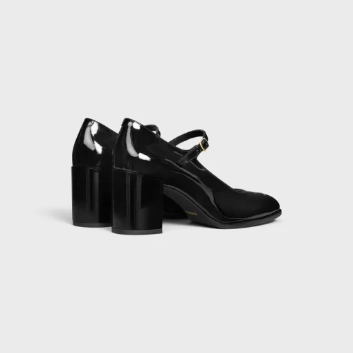 CELINE LILY PERFORATED TRIOMPHE BABIES in PATENT CALFSKIN