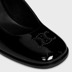 CELINE LILY PERFORATED TRIOMPHE BABIES in PATENT CALFSKIN