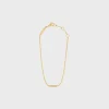 Celine Line Bracelet in Yellow Gold and Diamonds