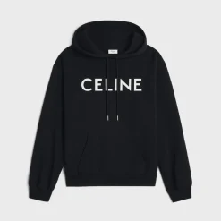 CELINE LOOSE HOODIE IN COTTON FLEECE