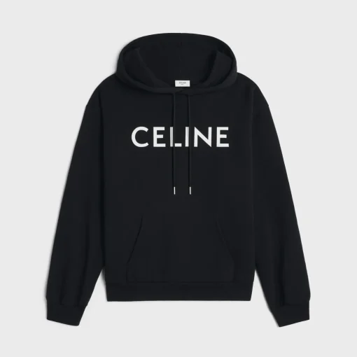 CELINE LOOSE HOODIE IN COTTON FLEECE